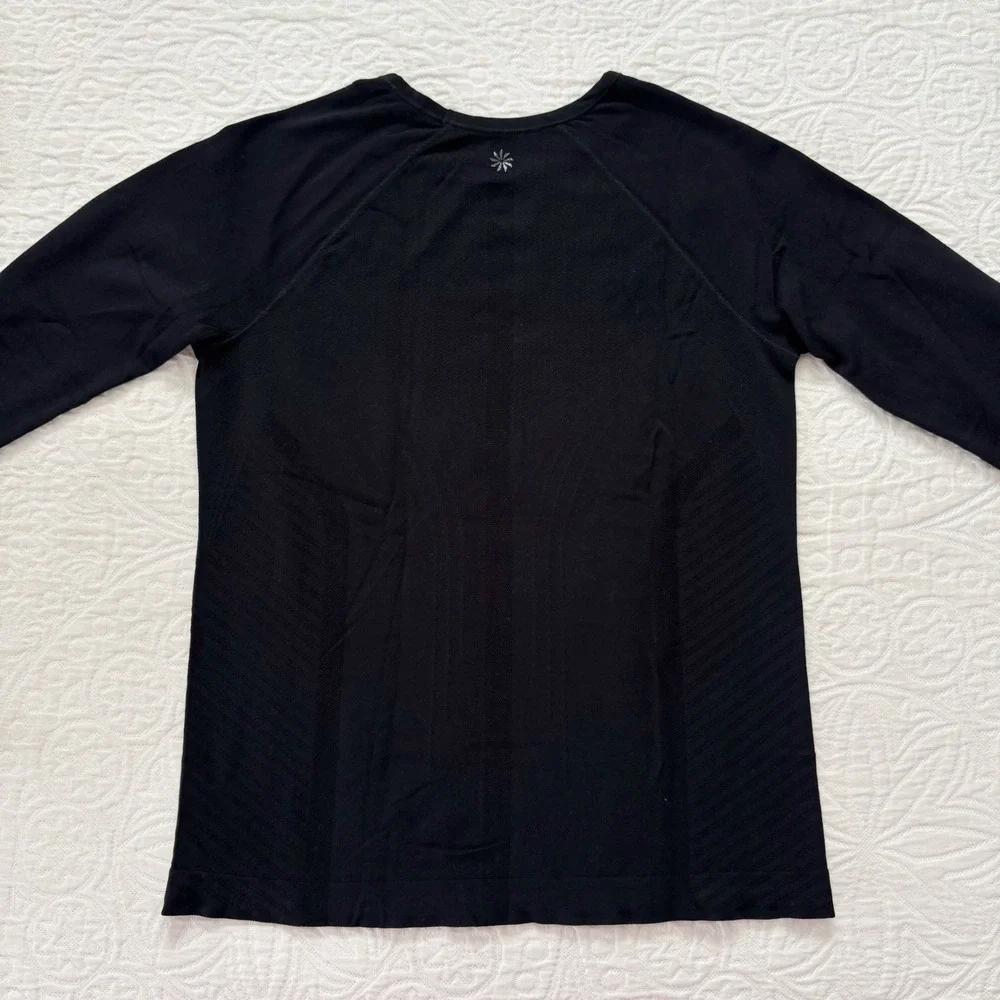 Athleta Girl Power Up Activewear Top, Black Sz L 12